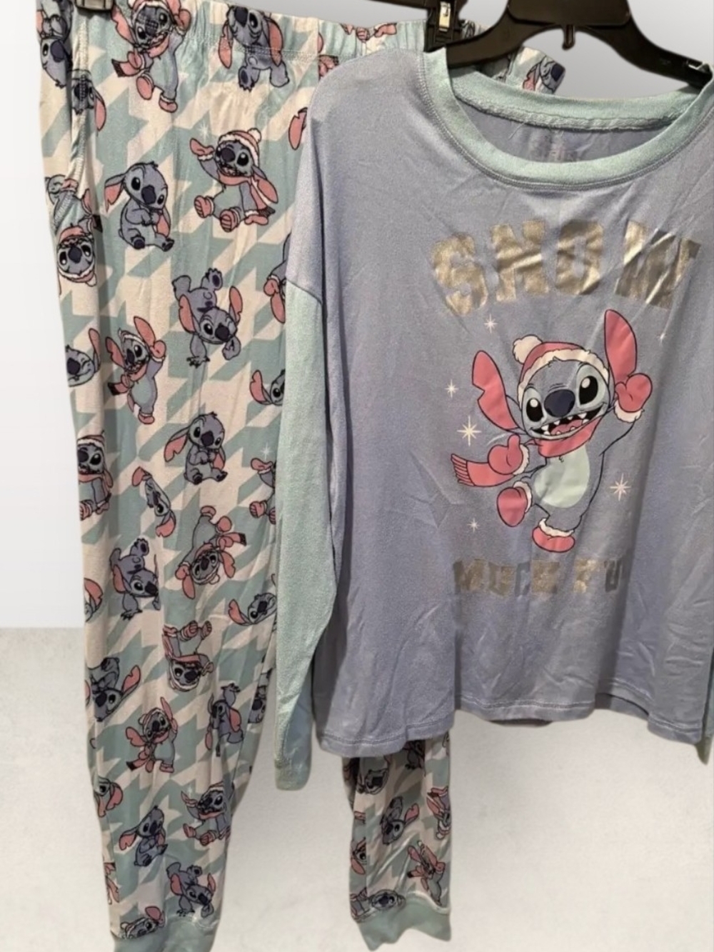Disney Stitch Holiday 2 Piece Adult Pajama Set - Size LG 12/14